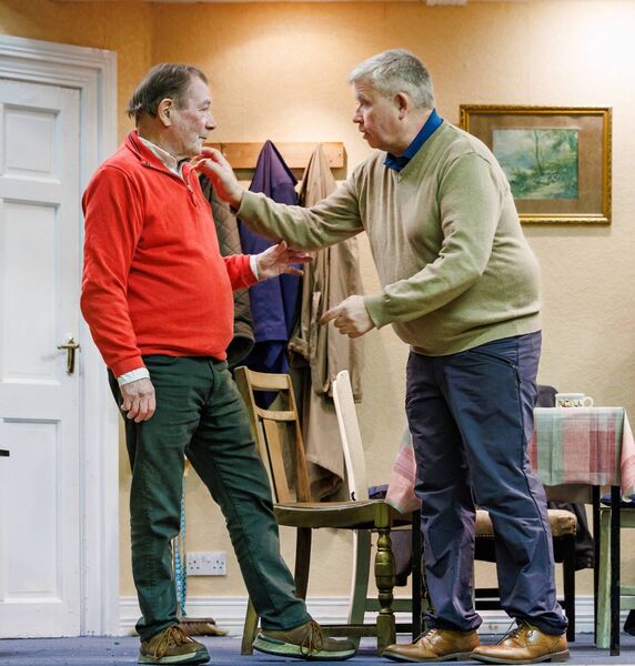 John Smyth as Joe Lacey and Jim O'Neill as Smiley in reherasals for the Ardattin Drama Group's presentation of John B Keane's The Year of the Hiker John Smyth as Joe Lacey and Jim O'Neill as Smiley in reherasals for the Ardattin Drama Group's presentation of John B Keane's The Year of the Hiker