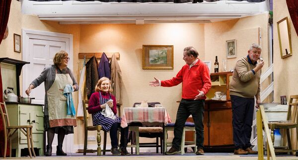 Bernie Mullins as Freda, Patricia Roche as Kate, John Smyth as Joe Lacey and Jim O'Neill as Smiley Bernie Mullins as Freda, Patricia Roche as Kate, John Smyth as Joe Lacey and Jim O'Neill as Smiley