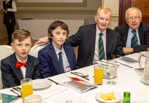 Jack and Tom Peters, Paul Lyons and Peadar Doyle. Photo: michaelorourkephotography.ie