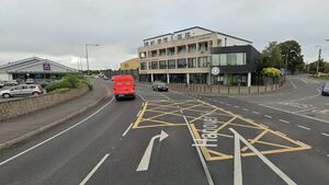Truck driver dodges drunk man lying on the street