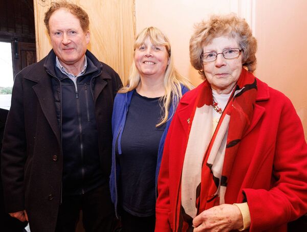 Joan Curran, Mary Farrell and George Collier