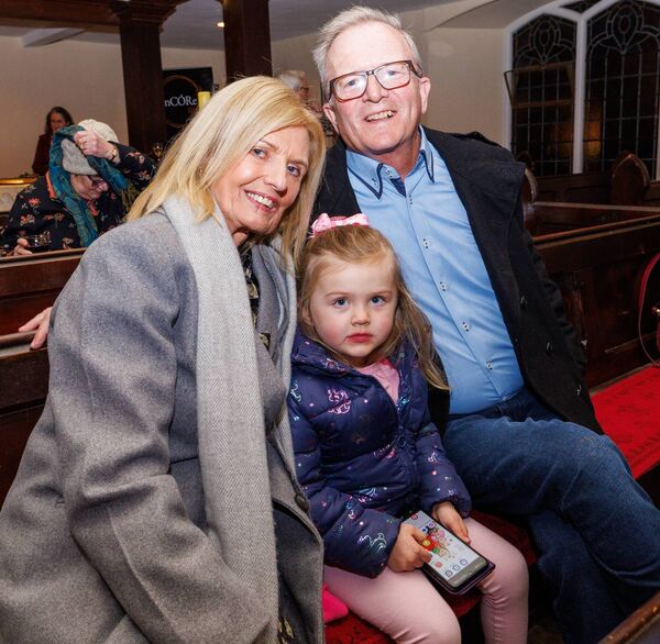Annette and Liam Kelly with their granddaughter Grace Haughney Annette and Liam Kelly with their granddaughter Grace Haughney