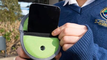 Local principal questions phone pouch plan