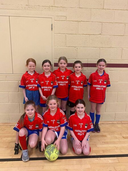 Bagenalstown's U10 girls were (back l-r) Holly Lennon, Darcie Cole, Grace Carroll, Alannah O'Brien, Fiadh Doyle; (front l-r) Ayvry Kent, Anna-Mai Nolan and Caoimhe Tunstead Bagenalstown's U10 girls were (back l-r) Holly Lennon, Darcie Cole, Grace Carroll, Alannah O'Brien, Fiadh Doyle; (front l-r) Ayvry Kent, Anna-Mai Nolan and Caoimhe Tunstead