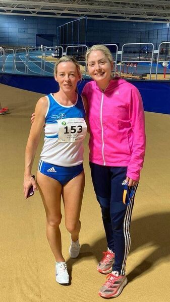 Winners Maria Dunne W45 400m and Teresa Doyle W35 400m and 800m Winners Maria Dunne W45 400m and Teresa Doyle W35 400m and 800m