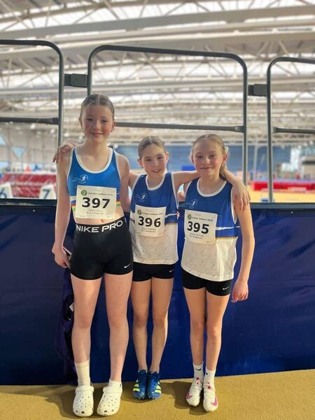 Pole Vaulters Eabha Wall, Pippa O’Brien and Isabella Butler Pole Vaulters Eabha Wall, Pippa O’Brien and Isabella Butler