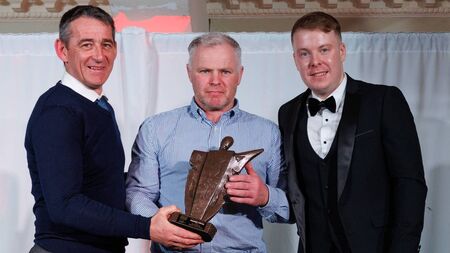 WATCH: Dannah O'Brien's father Michael collect the Women's Rugby Award on behalf of his daughter