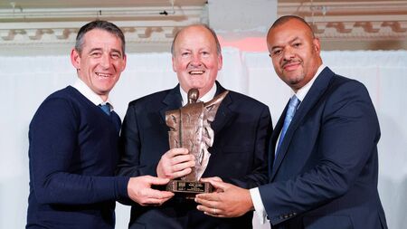 WATCH: Mick Morrissey accept the Horse Racing Award on behalf of Willie Mullins