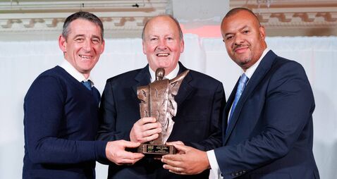 WATCH: Mick Morrissey accept the Horse Racing Award on behalf of Willie Mullins