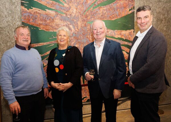 Cllr Ken Murnane, minister Jennifer Murnane-O'Connor, cllr John Pender and council CEO Coilín O'Reilly