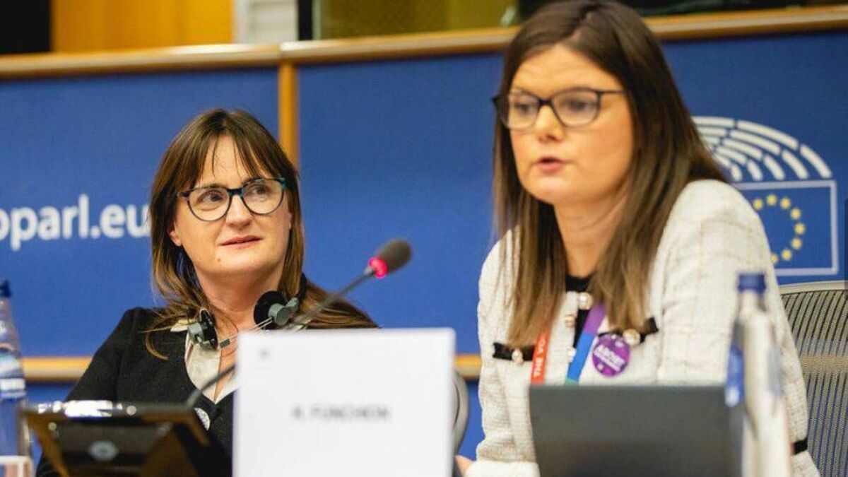 Kathleen Chada receives standing ovation in EU Parliament 