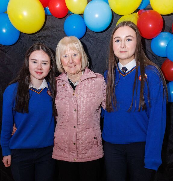 Grace Kenny and Holly Byrne with their grandmother Brigid