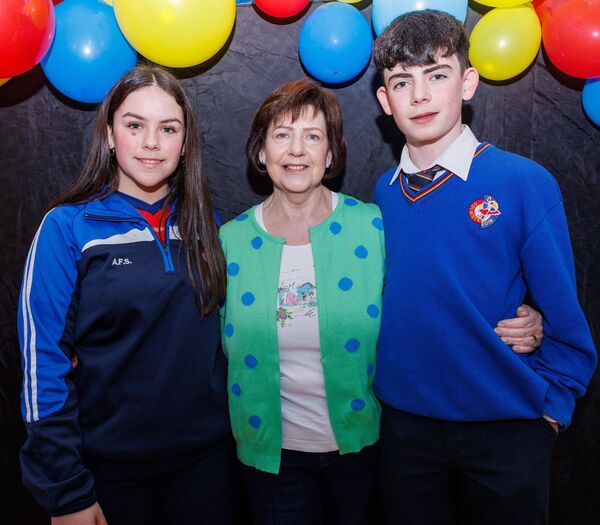 Mary Farrell with her niece Emily Murphy and grandson Noah Farrell