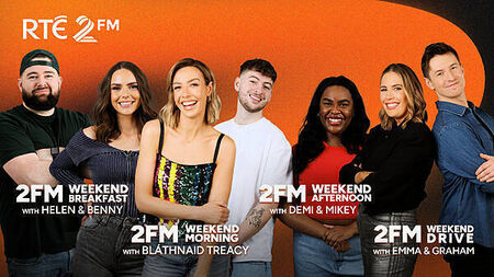 RTÉ 2FM announces new weekend schedule