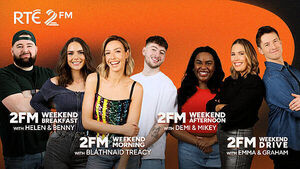 RTÉ 2FM announces new weekend schedule