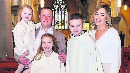 Confirmation day at St Fiacc’s NS  	Photos: michaelorourkephotography.ie