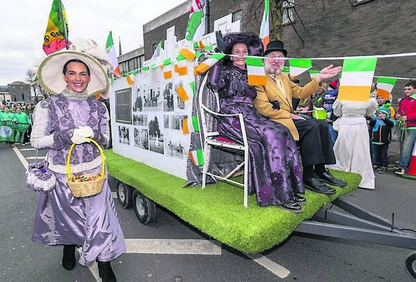 Duckett’s Grove re-enactment group were part of the parade