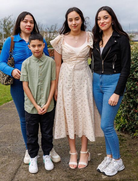 Hannah Kingston and her family at Askea GNS Confirmation Day Hannah Kingston and her family at Askea GNS Confirmation Day