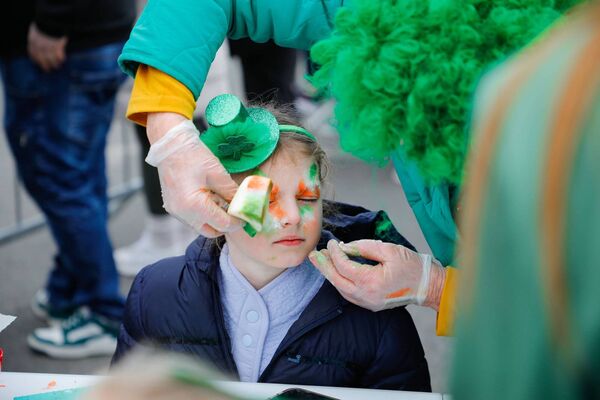 Face painting at the Tullow parade Face painting at the Tullow parade