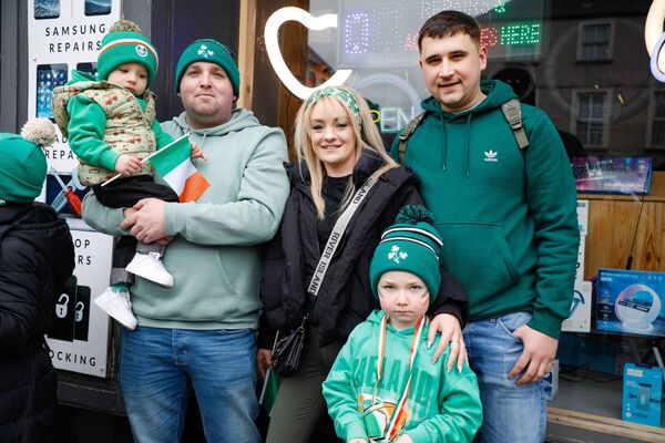The Cummins family enjoying the parade The Cummins family enjoying the parade