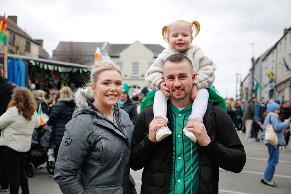 Jordan, Dan and Melody-Mae at the parade Jordan, Dan and Melody-Mae at the parade