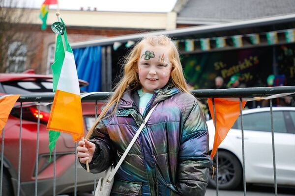 Lillianna O'Toole getting ready for the parade Lillianna O'Toole getting ready for the parade
