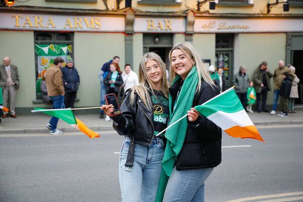 Aine Farrell and Ella Davis at the parade in Tullow Aine Farrell and Ella Davis at the parade in Tullow