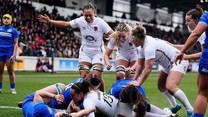 England start Women’s Six Nations title defence with bonus-point win over Italy