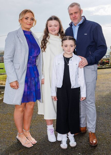 Michaela Larkin with her family
