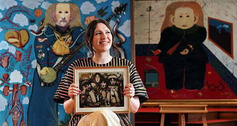 Rare John Byrne painting of The Beatles to go under hammer