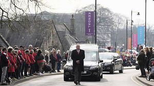 Town turns red as funeral held for 10-year-old Man United fan Poppy Atkinson