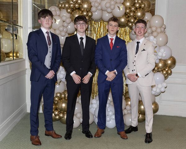 Tomás Butler, Freddie Walshe, Luke Evans and Callum Boland Tomás Butler, Freddie Walshe, Luke Evans and Callum Boland