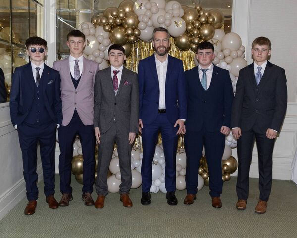 Cathal Thornton, Freddie Gibson Noah Cullen, teacher Brian Larkin, Padraic and Jack Corcoran Cathal Thornton, Freddie Gibson Noah Cullen, teacher Brian Larkin, Padraic and Jack Corcoran
