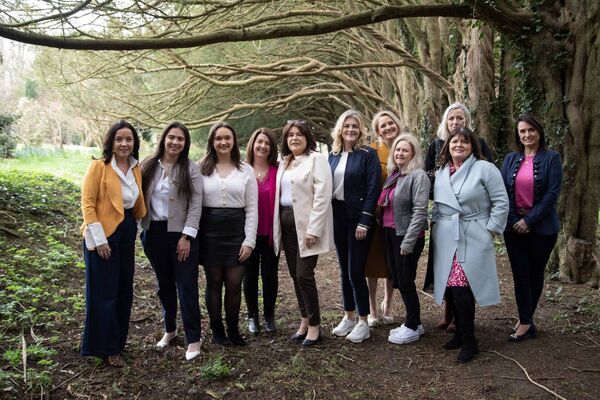 Ireland South MEP Cynthia Ní Mhurchú with fellow Fianna Fáil female colleagues marking International Women's Day at Huntington Castle, Clonegal, cllr Deirdre Cullen Co Kilkenny, India Kennedy Ógra FF Co.Donegal, cllr Rachel Hartigan Co.Clare, cllr Andrea Dalton Carlow,cllr Jenny Catt Slattery Co Kilkenny, cllr Rita McInerney Co. Clare, cllr Barbara-Anne Murphy Co. Wexford, Aldagh McDonagh chairperson Women for Election, cllr Clare Colleran-Molloy Co. Clare and cllr Deirdre Kelly Co Cork Ireland South MEP Cynthia Ní Mhurchú with fellow Fianna Fáil female colleagues marking International Women's Day at Huntington Castle, Clonegal, cllr Deirdre Cullen Co Kilkenny, India Kennedy Ógra FF Co.Donegal, cllr Rachel Hartigan Co.Clare, cllr Andrea Dalton Carlow,cllr Jenny Catt Slattery Co Kilkenny, cllr Rita McInerney Co. Clare, cllr Barbara-Anne Murphy Co. Wexford, Aldagh McDonagh chairperson Women for Election, cllr Clare Colleran-Molloy Co. Clare and cllr Deirdre Kelly Co Cork