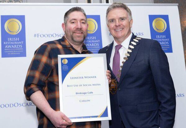 The Birdcage Cafe in Bagenalstown won the award for Best Social Media The Birdcage Cafe in Bagenalstown won the award for Best Social Media