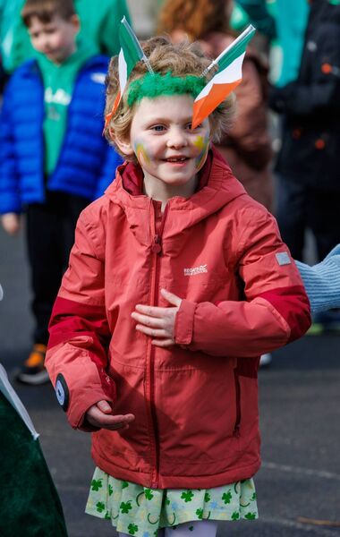 Caoimhe was all smiles at the Gaelscoil 