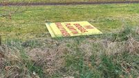 Anti-biogas plant sign is removed near Carlow/Kildare border