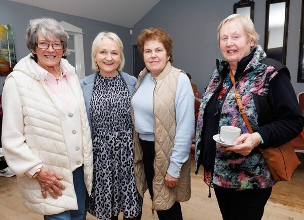 Mary Black, Geraldine Byrne, Ann Donohoe and Mary Donohoe at Frankie Brennan’s retirement party in the Ardattin Inn Mary Black, Geraldine Byrne, Ann Donohoe and Mary Donohoe at Frankie Brennan’s retirement party in the Ardattin Inn