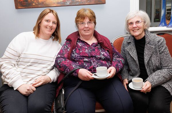 At Frankie Brennan’s retirement party in the Ardattin Inn Niamh Cashman, Greta Gorman and Kathleen Doyle At Frankie Brennan’s retirement party in the Ardattin Inn Niamh Cashman, Greta Gorman and Kathleen Doyle