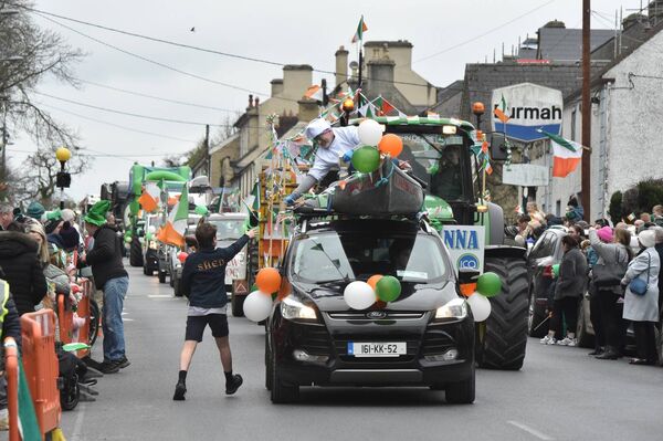 Sausages for all at the St Patrick's Day parade in Borris