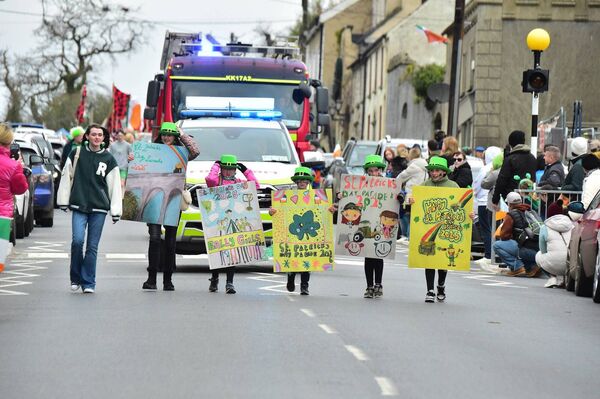 Leading the Borris St Patrick's Day parade