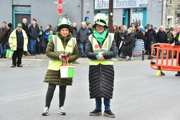 Helping out at the parade