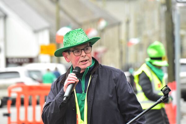 John Byrne MC for the Borris parade 