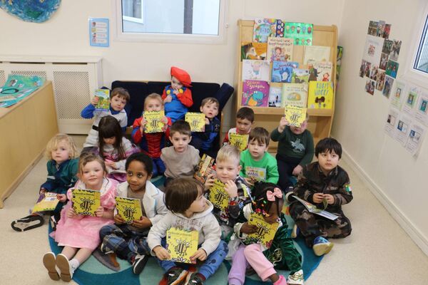 Celebrating World Book Day at Graiguecullen Parish Childcare Centre, children from room 2 