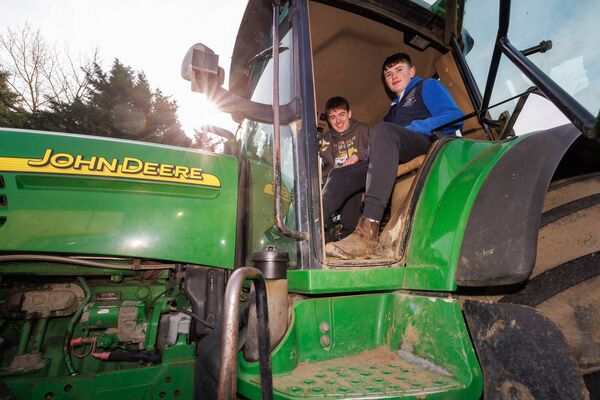 David O’Shea and Fionn Dowling took part in the Presentation College Carlow annual Tractor Run to raise funds for the Éist Cancer Support Centre Photos: michaelorourkephotography.ie
