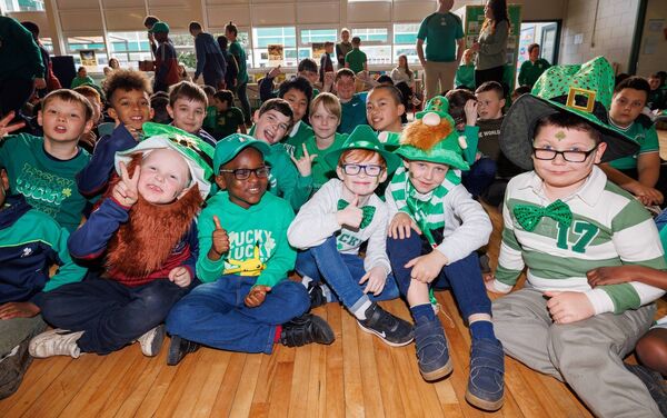 All decked out in green at Askea Boys NS