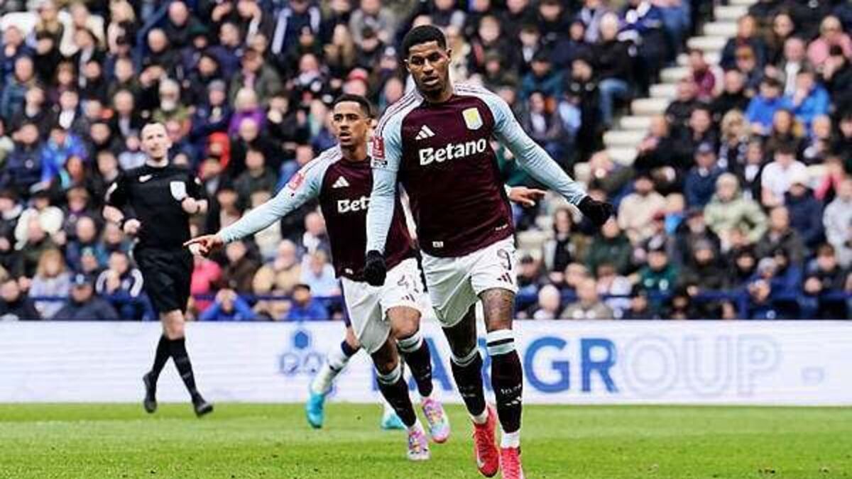 Rashford nets first Aston Villa goals in the FA Cup as Preston swept aside
