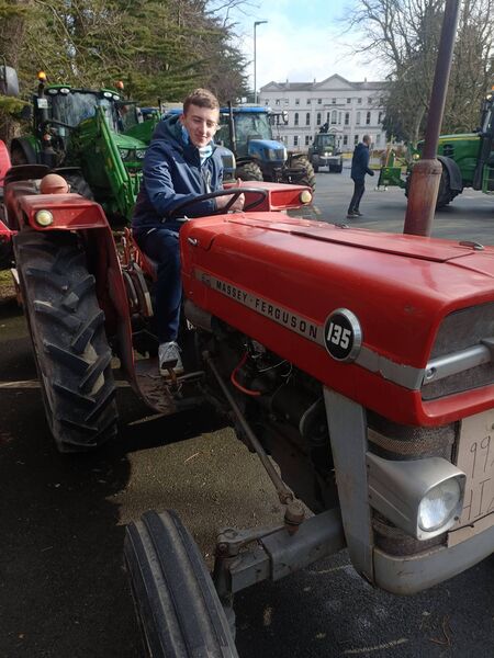 William Owens on his Massey Ferguson 135