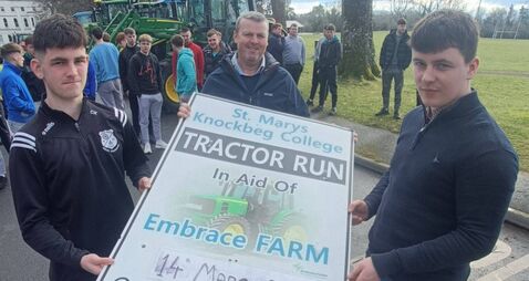 Knockbeg tractor run raises funds for Embrace Farm