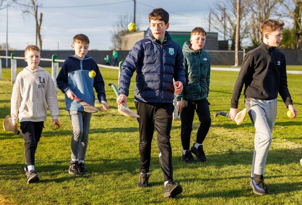 Pictured on the St Mullins GAA Club 24-hour walkathon 